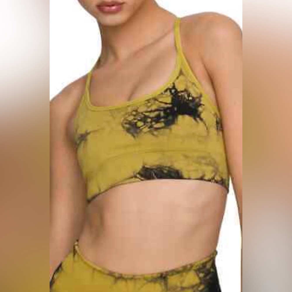 NWT Good American Tie Dye Seamless Bra, Agave, 5/6 (in GA sizing)